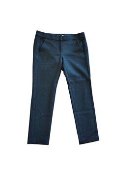Ann Taylor Loft Womens 6 Charcoal Gray Slim-Fit Trousers Polyester Career